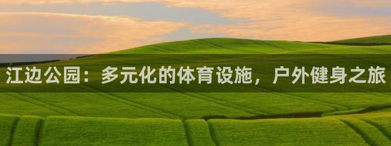 意昂体育3是干嘛的公司：江边公园：多元化的体育设施，
