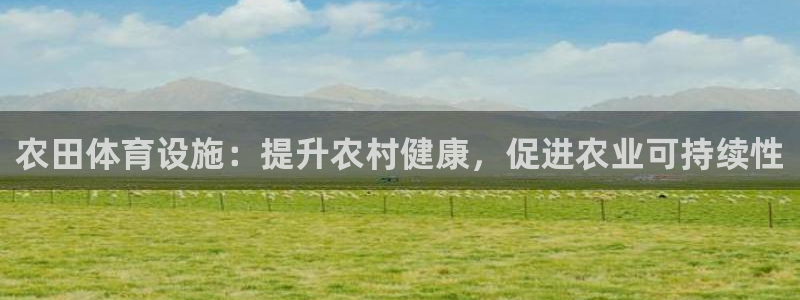 意昂3娱乐是那个系列的台子：农田体育设施：提升农村健康，促进