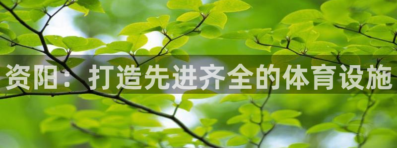 意昂体育3平台是正规平台吗知乎：资阳：打造先进齐全的