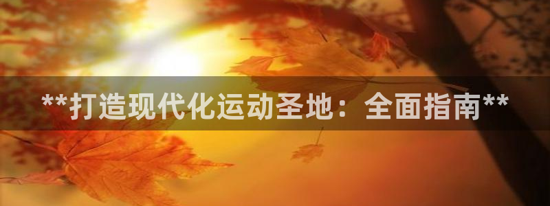 意昂体育3平台注册流程图：**打造现代化运动圣地：全