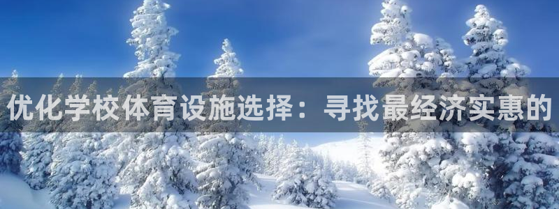 意昂3娱乐：优化学校体育设施选择：寻找最经济实惠的